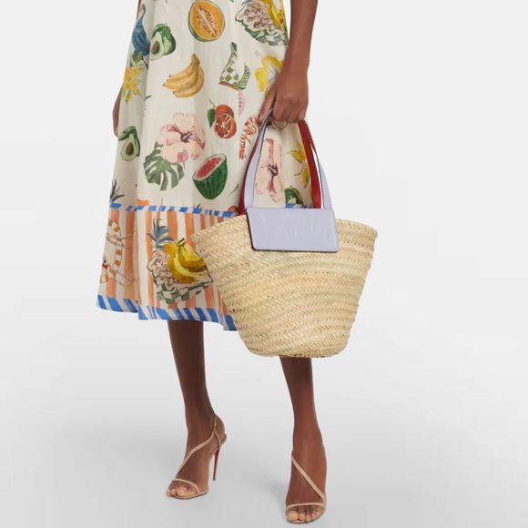 CHRISTIAN LOUBOUTIN straw beach bag - Picture 4 of 7